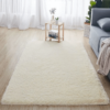Fluffy & Shaggy Rectangular Homely Shaggy Fur Area Rug cream